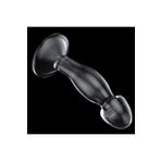 Bonilove Geniş Tabanı Eller Serbest Eğlenceye Uygun 16 Cm Şeffaf Dildo