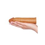 Bonilove Gerçek Ten Hissi Sağlayan Baş Kısmı 2.5Cm Dolgulu Damarlı 17Cm Penis Kılıfı