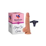 Bonilove Gerçekci Et Dokulu 20 Cm Belden Bağlamalı Dildo