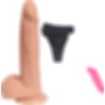 Bonilove Gidip Gelmeli USB Şarjlı Belden Bağlamalı Realistik Penis+Mini Vibratör