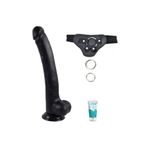 Bonilove Haydens Cock Gerçekçi Yumuşak Dokulu 31 cm Siyah Strap On Dildo +Jel