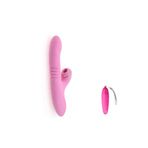 Bonilove Klitoris Uyarıcılı 7 Farklı Titreşim Ayarına Sahip Usb Şarjlı Titreşimli Vibratör+Mini Vibratör