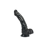 Bonilove Markos 16 Cm Anal Ve Vajinal Kullabilen Siyah Realistik Dildo