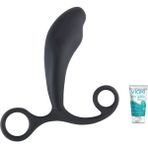 Bonilove Pürüssüz Silikon Dokulu Bükülebilen Anal Plug+Jel