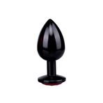 Bonilove Pürüzsüz Yapıya Sahip Anal Kullanıma Uygun Metal Siyah Renk Küçük Boy Anal Plug