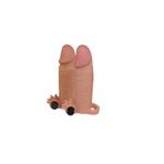 Bonilove Sex Shop Her Penise Uyumlu Titreşimli 5 Cm Dolgulu Realistik Penis Kılıfı