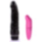 Bonilove Titreşimli 19 cm Siyah Vibratör+Mini Vibratör