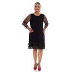 Bonita 1555 BB 3D Baskılı Eteği Astarlı Kısa Elbise