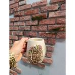 Bonita Bon Luxe El Yapımı 3D Kabartmalı Seramik Kupa | Fantastik Masal Temalı | El Boyaması Özel Tasarım Kahve & Çay Kupası | Koleksiyonluk Handmade Mug - Mavi 2