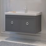 Bonitobagno Livorno 105 cm Banyo Dolabı Alt Modül Antrasit