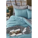 Bonjardin Home Tek Kişilik Çift Taraflı 160x220 cm Turkuaz Nevresim Takımı