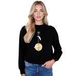 Bonjo Unisex Sweatshirt (50, Siyah, S)