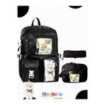 Bonjour Gift & Hobby 3'Lü Kore Modeli Set Çocuk İlkokul Çantası, Kalemlik, Beslenme Çantası, Sırt Çantası