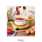 Bonjour Gift & Hobby Bubble Emaye Sos Tavası - Krem - 16 Cm