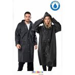 Bonjour Gift & Hobby Unisex Eva Yağmurluk Cepli, Çıtçıtlı, Kapüşonlu Rüzgar Yağmur Geçirmez
