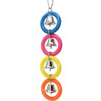 Bonka Bird Toys 945 4 Halka A Ding Kuş Oyuncak Afrika Gri Muhabbet kuşu Muhabbet kuşu Papağan Oyuncakları