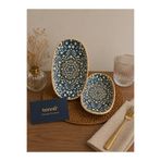Bonna 2'li küçük oval meze / tadım / servis tabağı Alhambra Gourmet Oval Plate 15*8.5 cm 95 cc