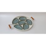 Bonna 6'lı 15 cm Madera Mint Oval Kayık Tabak
