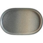 Bonna Porselen Bonna Hornfels Ripple Oval Tabak 15 cm 2 li - Oval Meze Tabağı - Mat Yeşil