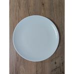 Bonna Porselen Iris White Serisi 6'Lı 27 Cm Düz Servis Tabağı