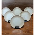 Bonna Porselen Patera Serisi 6'lı 19 cm Düz Tatlı & Pasta Tabağı