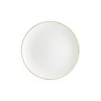 Bonna Retro Gourmet 12 Adet 23 Cm Sarı Kenar Çizgili Düz Tabak