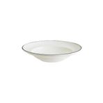 Bonna Retro Gourmet 6 Adet 24 cm 400 cc Siyah Kenar Çizgili Porselen Çukur Tabak