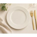 Bonnami Banquet Düz Tabak 27 cm Porselen Yemek Tabağı Servis Tabağı Büyük Boy - 1 Adet Banquet Düz Tabak 27 cm - Beyaz
