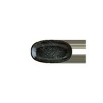 Bonnami Bonna Cosmos Black Gourmet Oval Kayık Tabak 19x11 cm - Siyah Porselen Modern Sunum ve Meze Tabağı
