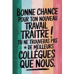 Bonne Chance Pour Ton Nouveau Travail: Cadeau Depart Collegue | Carnet De Notes A5