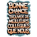 Bonne Chance pour trouver de meilleurs collègues que nous: Cadeau Depart Collegue De Travail Humour | Carnet De Notes Ligné A5