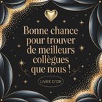 Bonne chance pour trouver de meilleurs collègues que nous: Livre d'or retraite - messages et photos - 100 pages de remerciements et félicitations. Cadeau Pot de Départ pour Femme et homme .