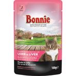 Bonnie 100 gr Kuzu Etli & Ciğerli Yetişkin Yaş Mama Kedi