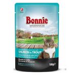 Bonnie 10x85 gr Pouch Somonlu ve Alabalıklı Jelly Yetişkin Kedi Konservesi