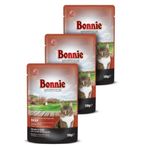 Bonnie 3x100 gr Dana Etli Yetişkin Kedi Maması