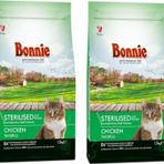 Bonnıe Kısırlaştırılmış Tavuklu Kedi Maması 1,5 Kg x 2 Adet