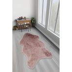 Bonnie Tavşan Tüyü, Yumuşacık, Ultra Lüks, Süet Taban Yıkanabilir, Post Halı, Pembe, 80 x 150