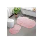 Bonny Home 2'li Pudra Rixos Kaymaz Tabanlı Klozet ve Banyo Halısı