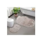 Bonny Home 2'li Vizon Rixos Kaymaz Tabanlı Klozet ve Banyo Halısı