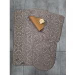 Bonny Home 3’Lu Kapucino Ultrasoft Desenli Klozet Takimi Banyo Halisi Paspas Seti