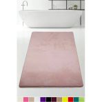 Bonny Home 80x150 CM Elite Pudra Peluş Kaymaz Tabanlı Pufidik Banyo Halısı