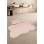 Bonny Home Anatolia 2'li Pudra 80X140 + 50X70 cm Büyük Ebat Banyo Paspası Seti Kaymaz Tabanlı Klozet Takımı - 80 x 140 cm
