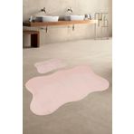 Bonny Home Anatolia 2'li Pudra 80x140 50x70 Cm Büyük Ebat Banyo Paspası Seti Kaymaz Tabanlı Klozet Takımı