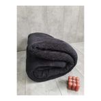 Bonny Home Aurora Siyah Çift Kişilik Welsoft Peluş Battaniye, 185x220 cm, AuroraBattaniyeÇift