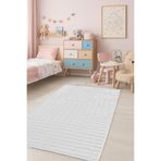 Bonny Home Bubble Krem Çocuk Odası Halısı, 80x600 cm, Makinede Yıkanabilir, Kaymaz Tabanlı, Yumuşak Tüylü