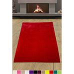 Bonny Home Elite Kırmızı Peluş Halı, Kaymaz Taban, 120 x 450 cm