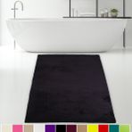 Bonny Home Elite Siyah 120X180 Cm Koseli Pelus Banyo Halisi Kaymaz Buyuk Ebat Pofuduk Banyo Paspasi