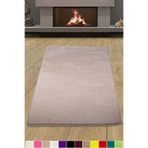 Bonny Home Elite Vizon Peluş Halı, Kaymaz Taban, 80 x 300 cm, Kahverengi, EliteLaserVizon