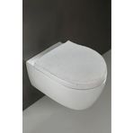 Bonny Home Klozet Kapak Örtüsü Peluş Krem Düz