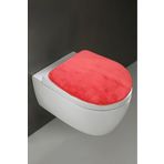 Bonny Home Klozet Kapak Örtüsü Ultrasoft Düz Kırmızı